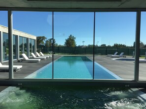 Indoor pool, outdoor pool