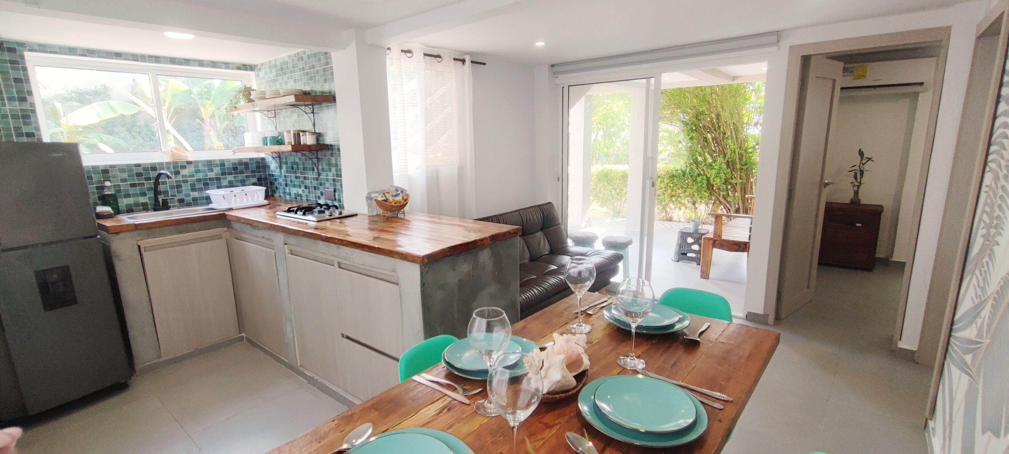 Bungalow, 2 Bedrooms, Kitchen | Living area | Flat-screen TV