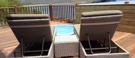 Villa Deluxe, Vue mer, Bains a remous | Terrace/patio