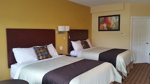 Standard Room, 2 Queen Beds | Desk, soundproofing, free WiFi, bed sheets - Fox Motor Inn (Greater Napanee)
