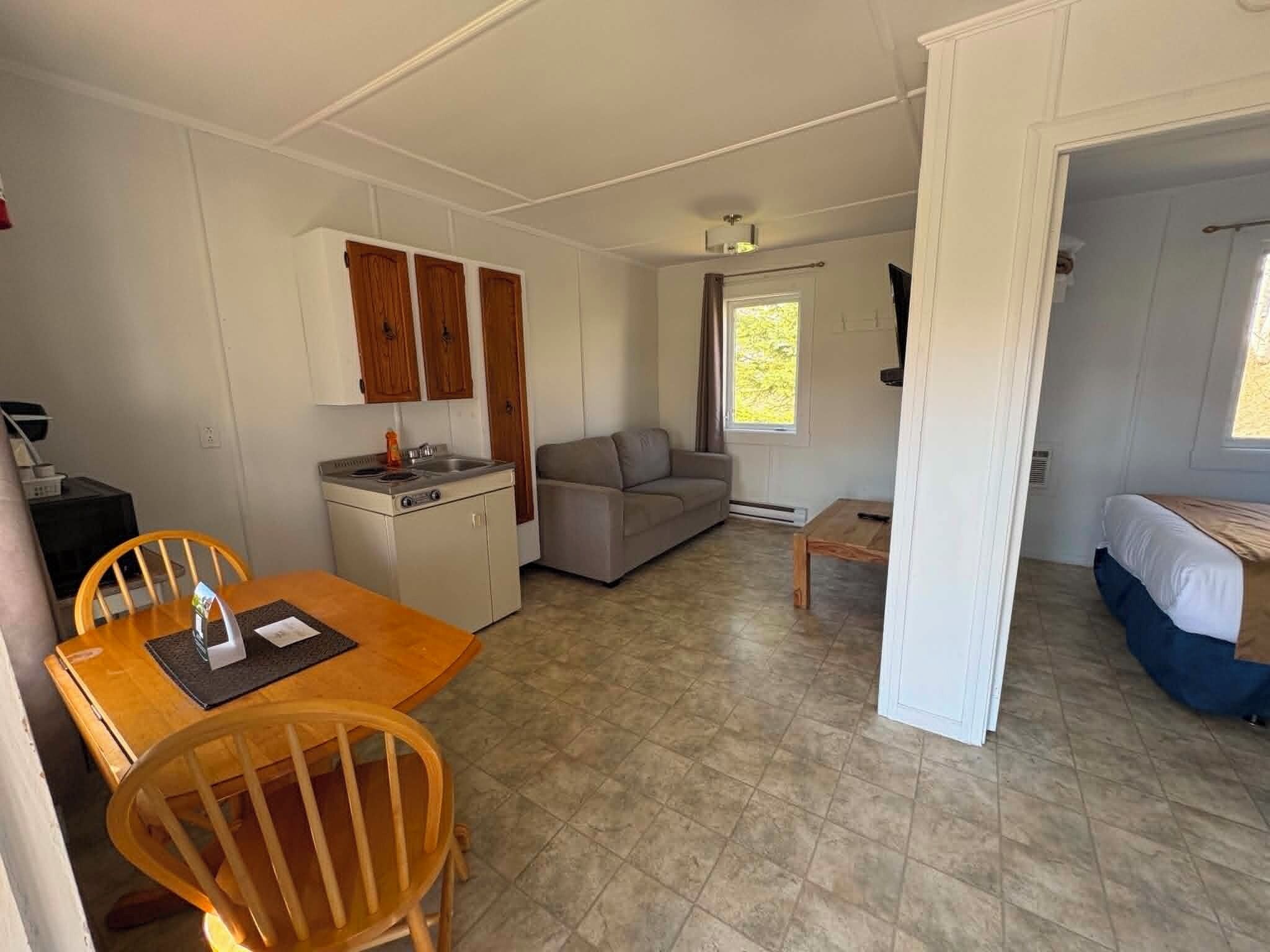 Chalet, 1 Double Bed with Sofa bed, Balcony | Living area | Flat-screen TV