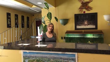 Check-in/check-out kiosk