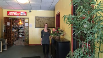 Check-in/check-out kiosk