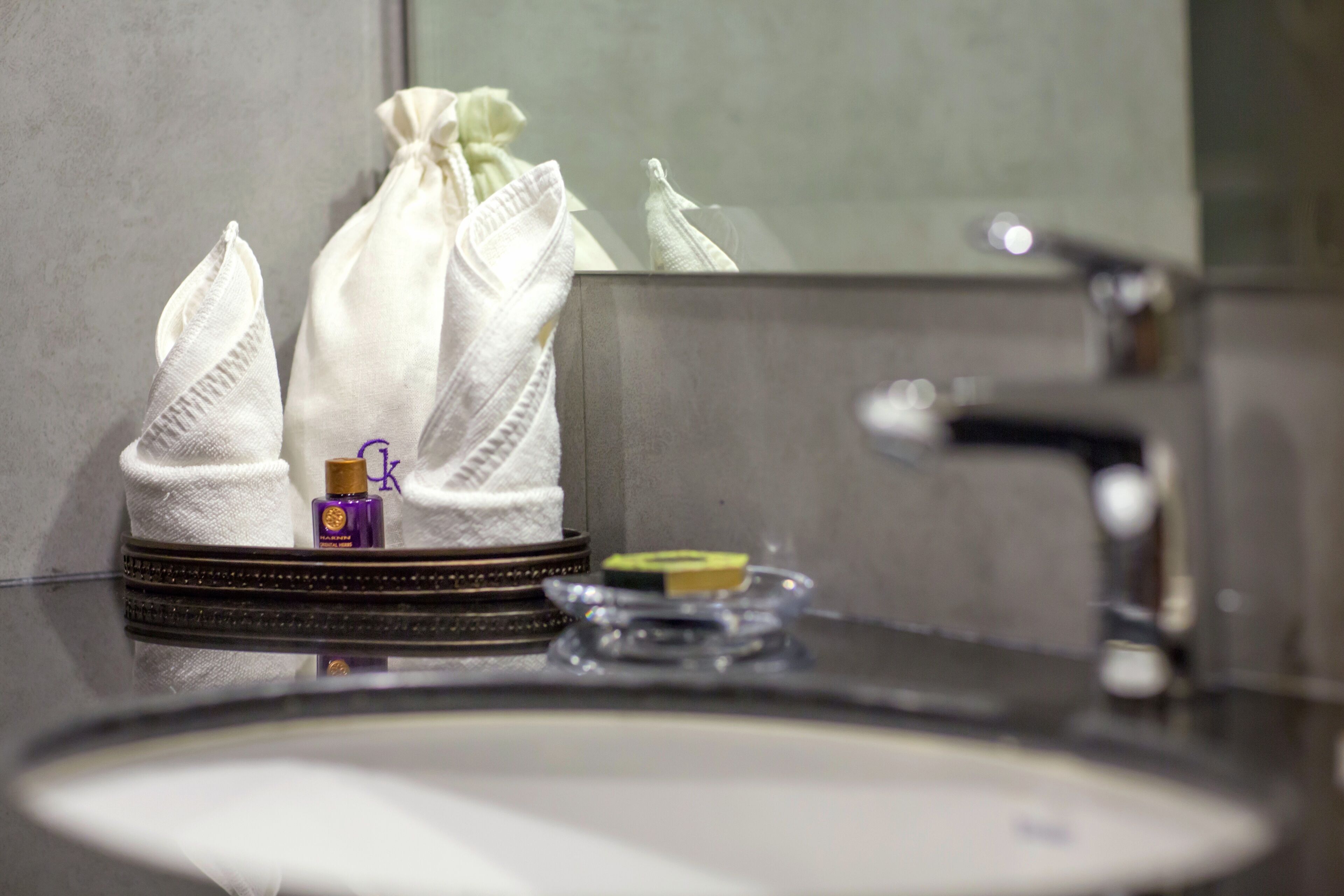 grand suite | bathroom amenities | free toiletries, hair dryer, bathrobes, slippers