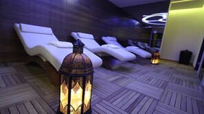 Salas de tratamiento para parejas, baño de vapor y masajes