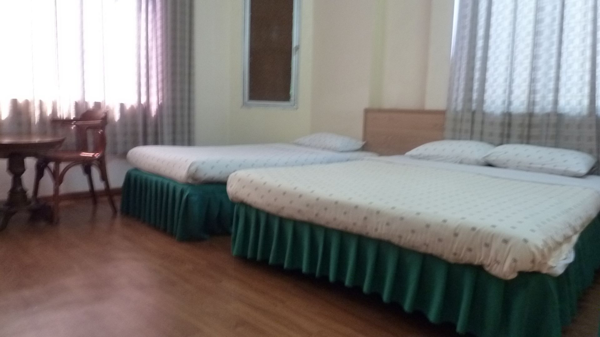 Desk, blackout curtains, iron/ironing board, free WiFi
