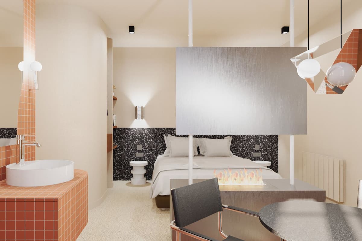Suite Executive "Palladium", 183 rue Cuvier 69006 | 1 quarto, roupas de cama premium, camas com colchões pillow-top