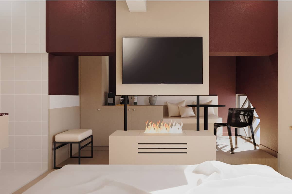Suite Junior "Dona", 183 rue Cuvier 69006 | 1 quarto, roupas de cama premium, camas com colchões pillow-top