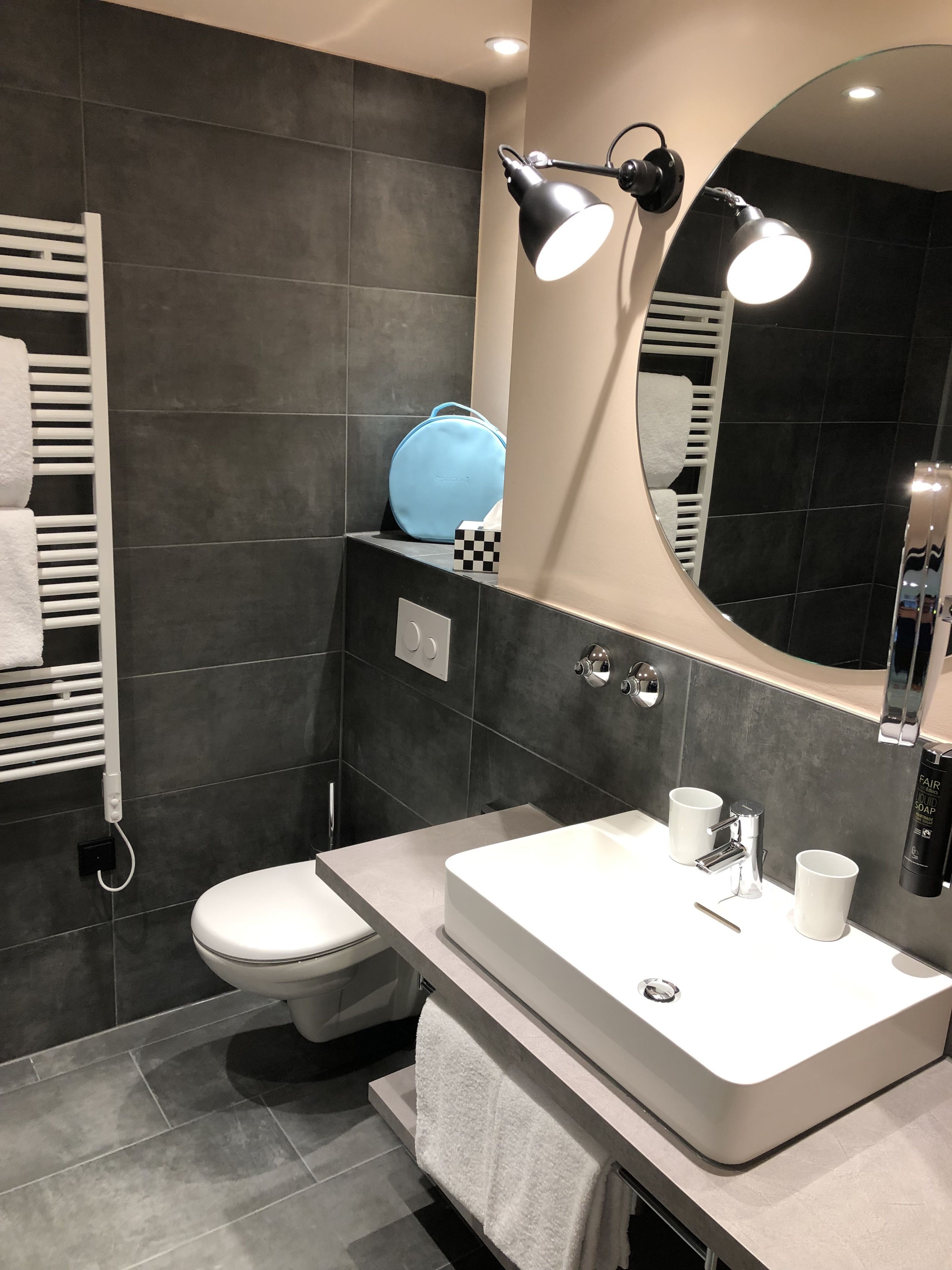 design suite | bathroom | shower, rainfall showerhead, eco-friendly toiletries, hair dryer