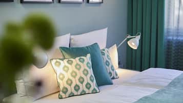 Comfort Double Room, Patio | Hypo-allergenic bedding, minibar, in-room safe, blackout drapes