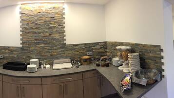 Daily buffet breakfast (EUR 9 per person)