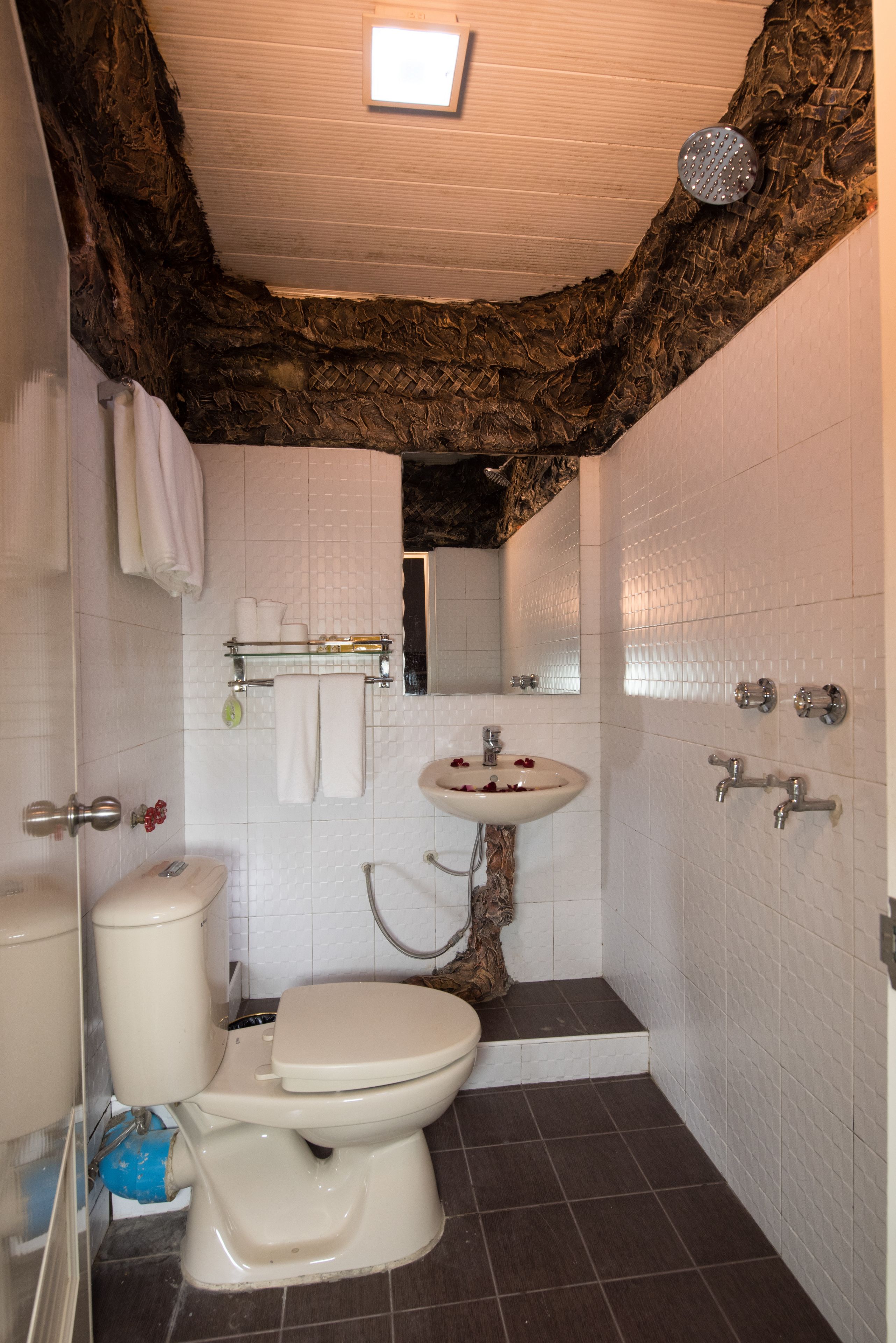 standard room | bathroom | shower, free toiletries, hair dryer, bathrobes