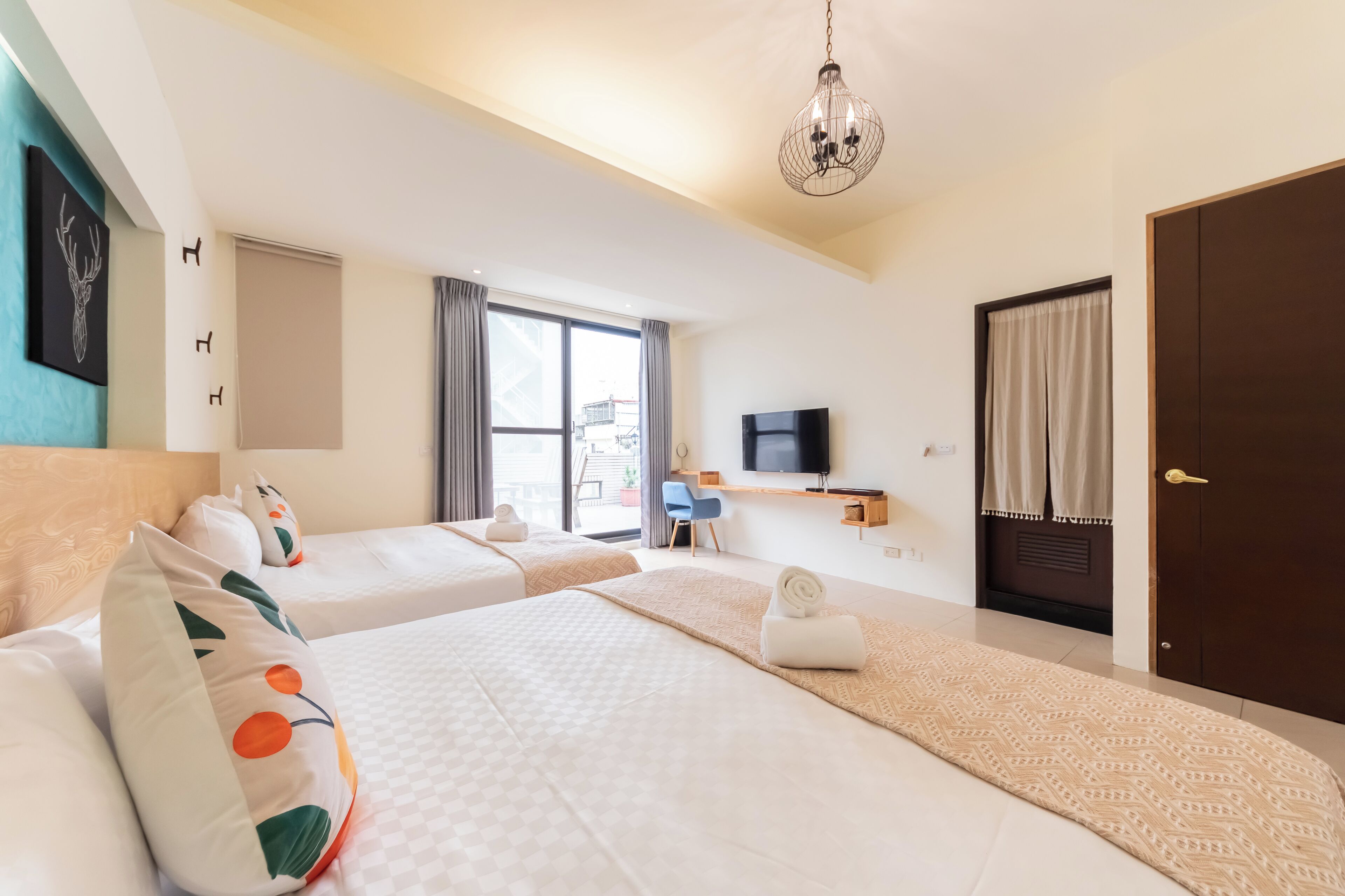 Quadruple Room, 2 Double Beds | Premium bedding, down comforters, minibar (free items), desk