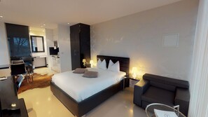 Studio Apartment Grand | Desk, laptop workspace, iron/ironing board, free WiFi - VISIONAPARTMENTS Lausanne Rue Caroline (Lausanne)