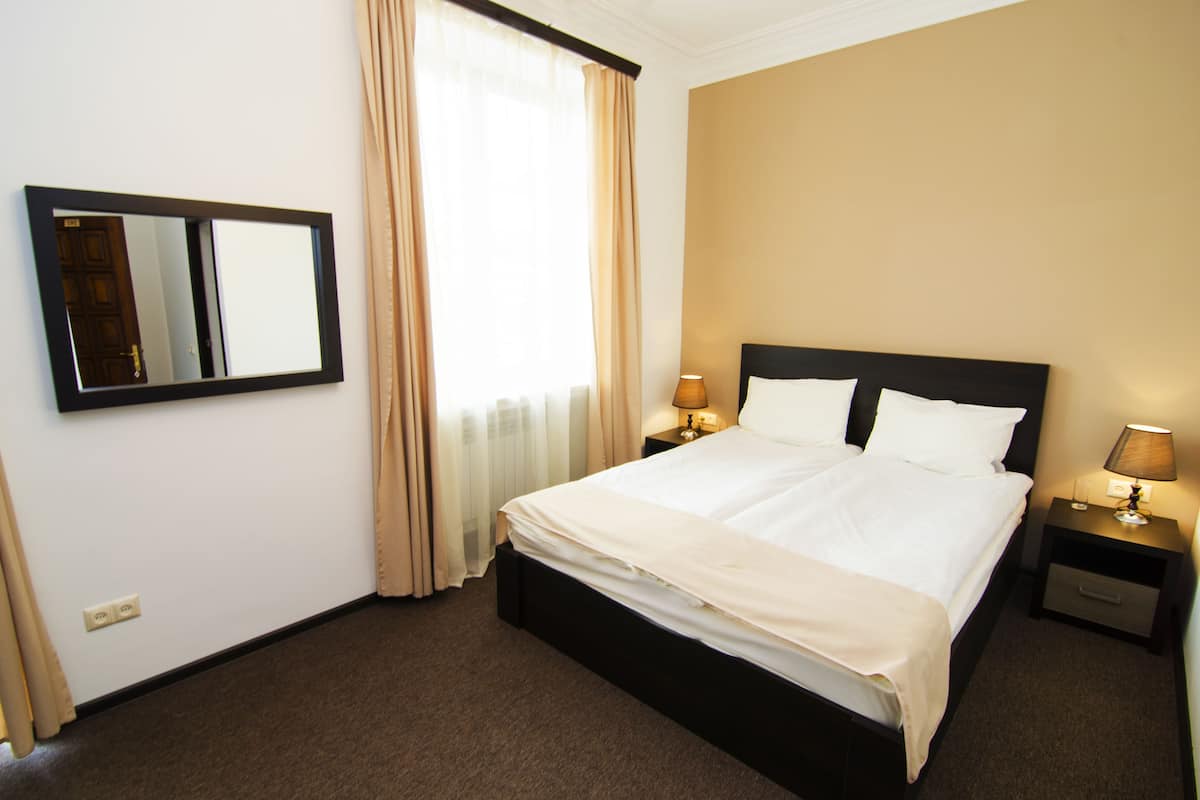 Minibar, desk, blackout curtains, soundproofing