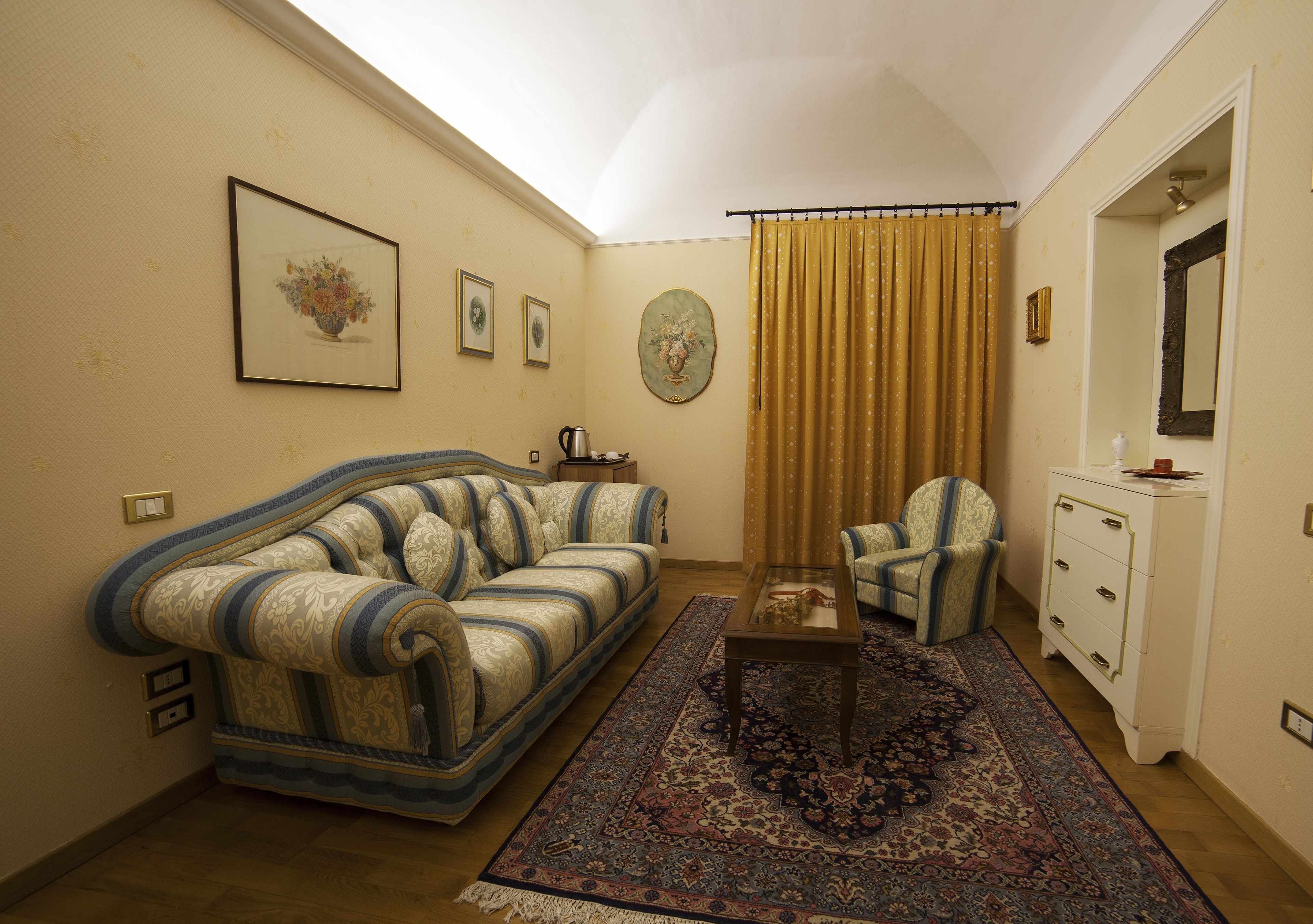 suite, mountain view | living area | 23-inch tv with cable channels