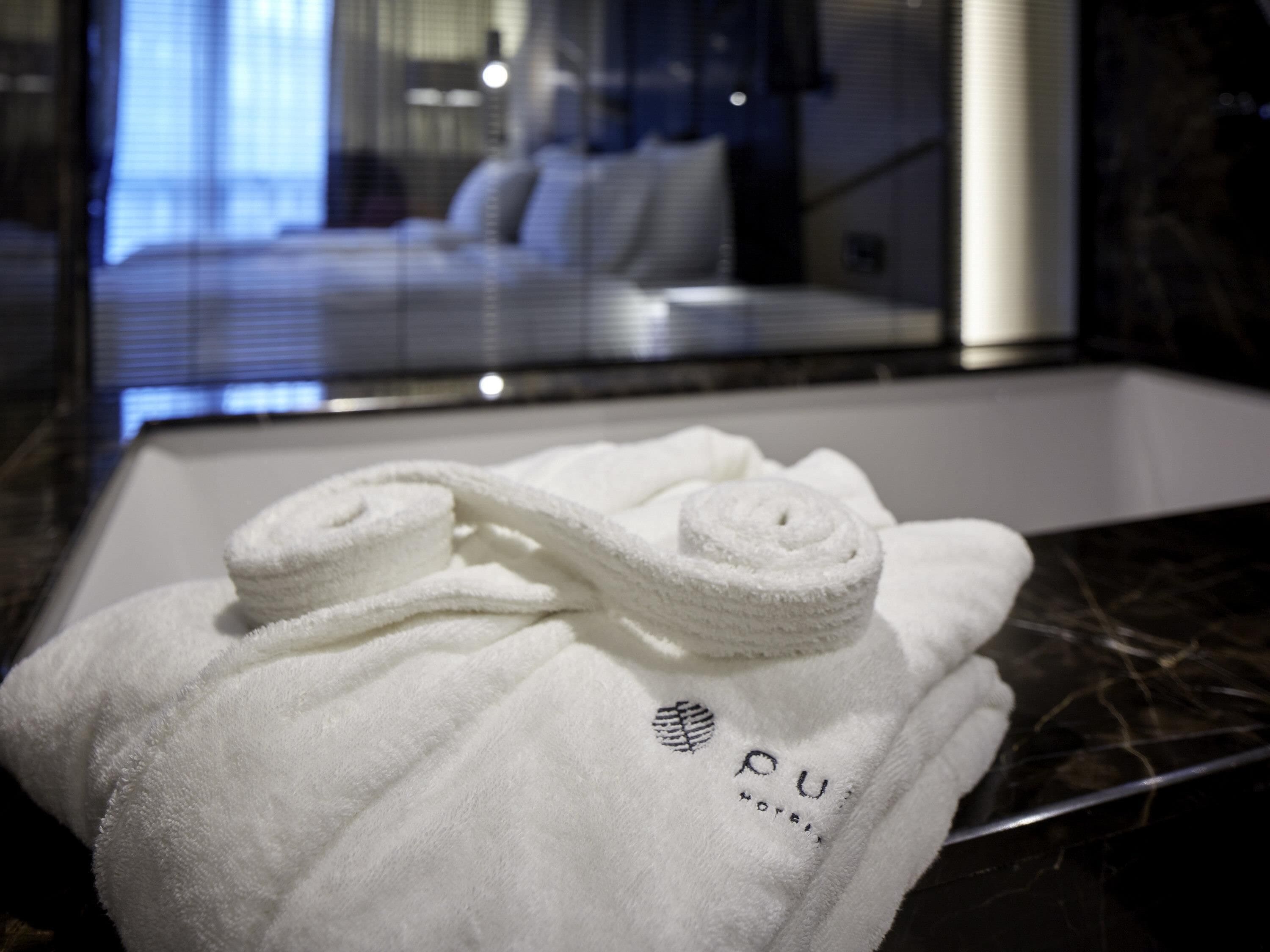 Down duvets, minibar, in-room safe, desk