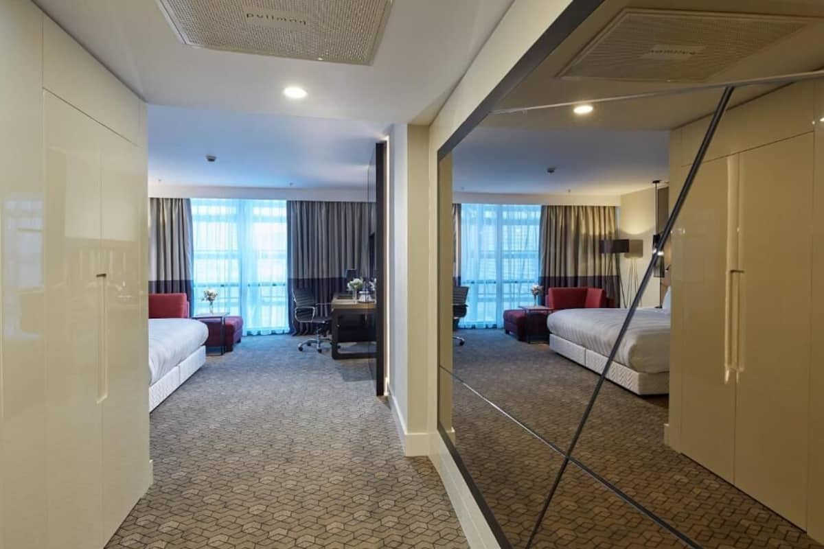 Down duvets, minibar, in-room safe, desk