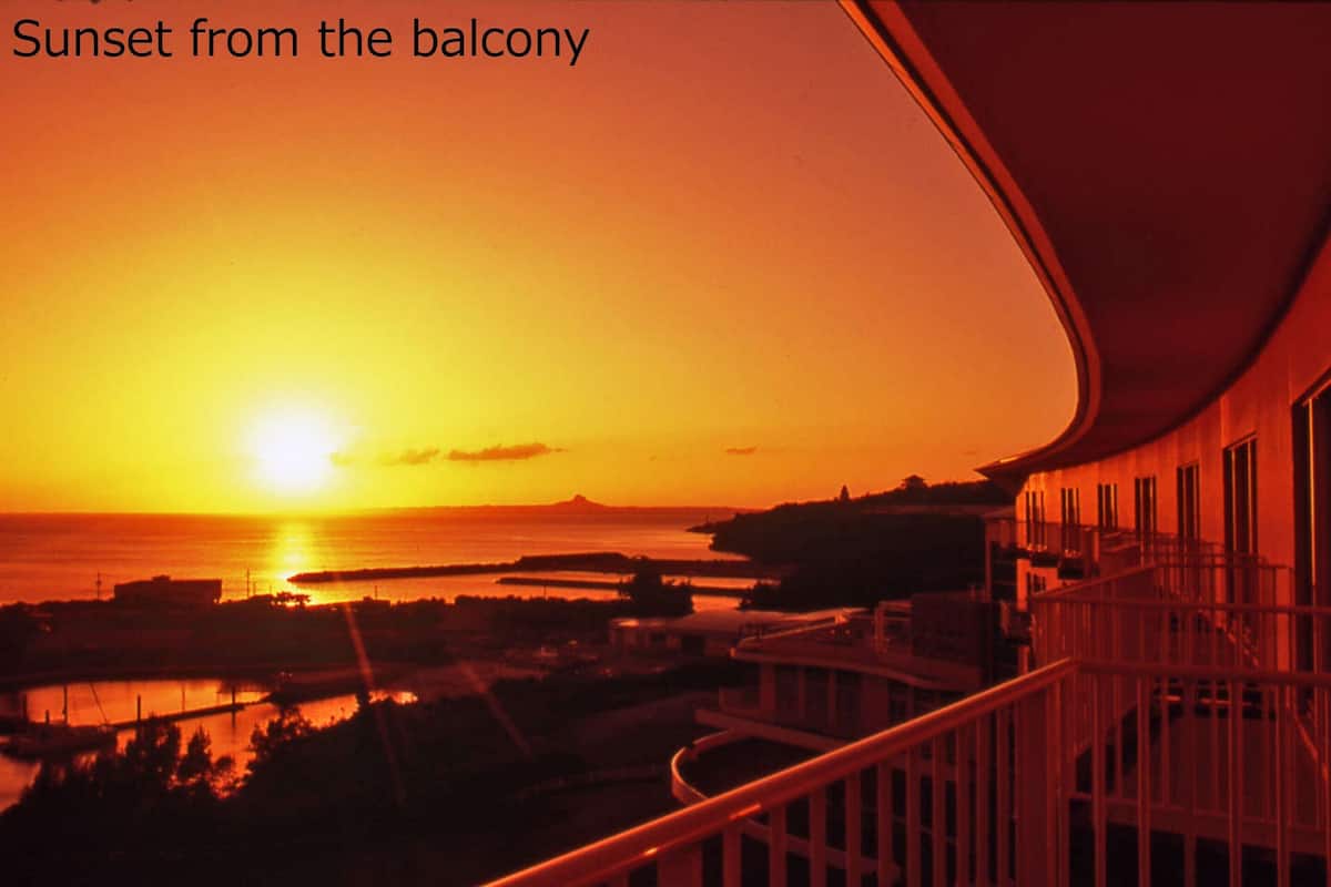 japanese western room, ocean view | balcony view