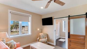 Premium bedding, down comforters, pillowtop beds, individually decorated