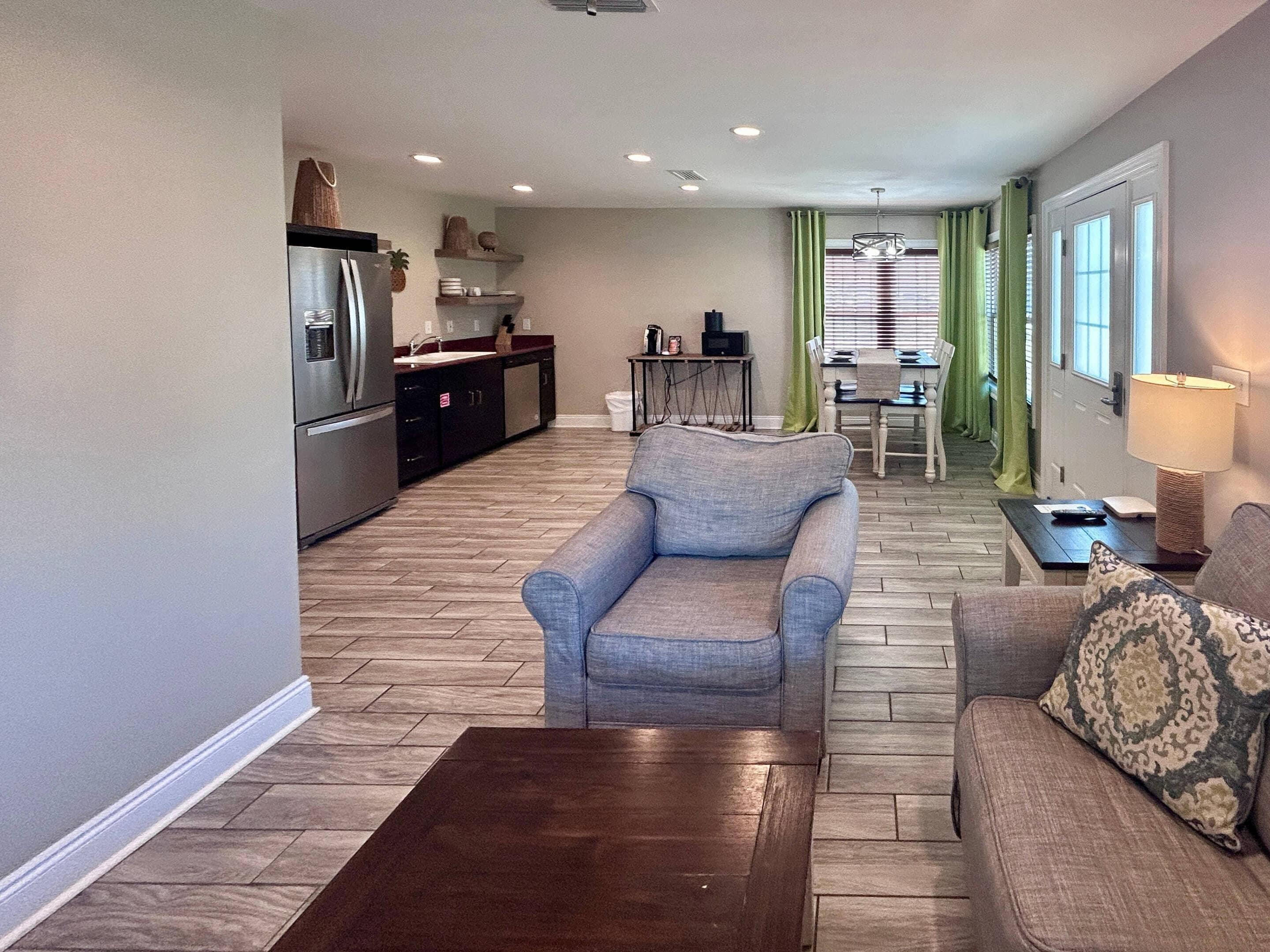 Suite, 1 King Bed with Sofa bed, Non Smoking (Efficiency, Upgrade) | Premium bedding, down comforters, pillowtop beds, individually decorated