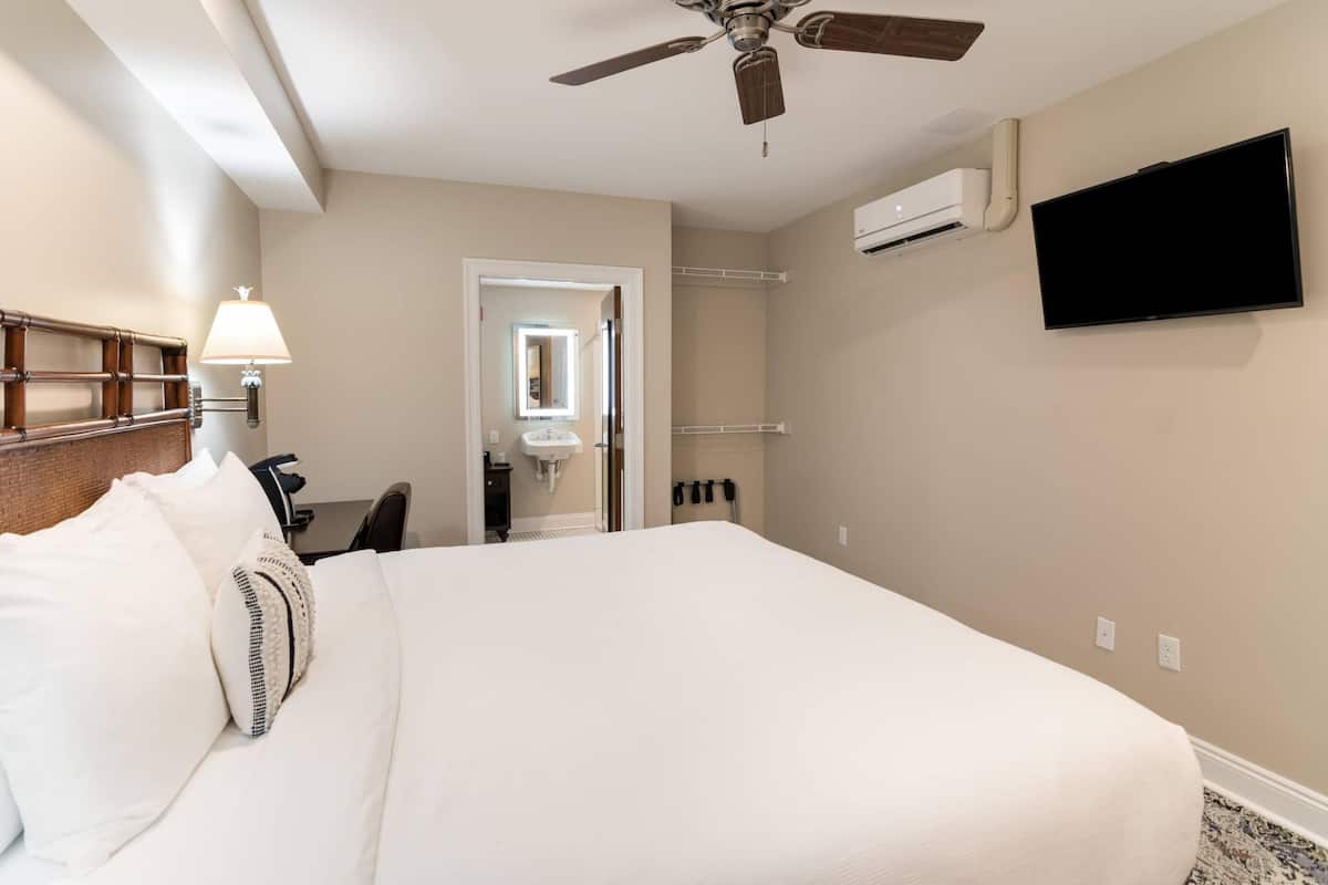 Room, 1 King Bed, Accessible, Non Smoking, not pet friendly | Premium bedding, down comforters, pillowtop beds, individually decorated