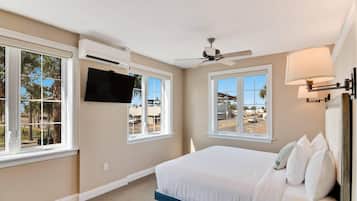 Premium bedding, down comforters, pillowtop beds, individually decorated