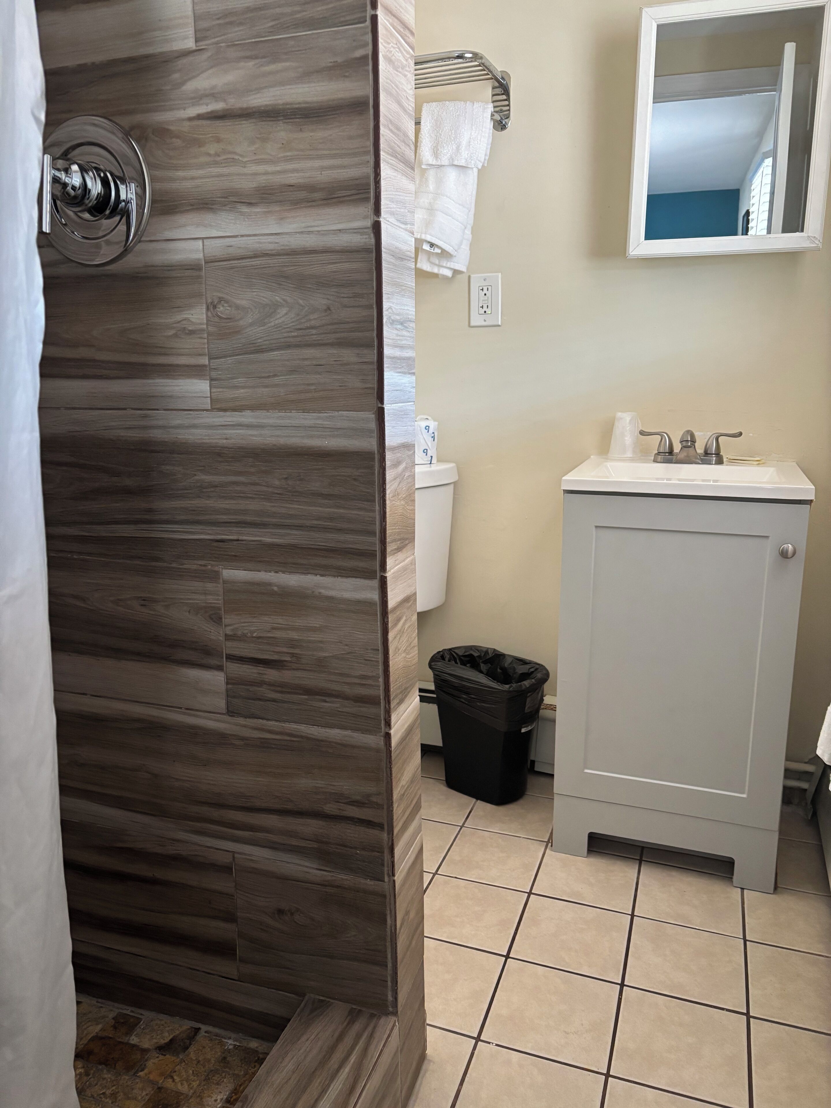 Standard Room, 1 King Bed, Non Smoking | Bathroom | Shower
