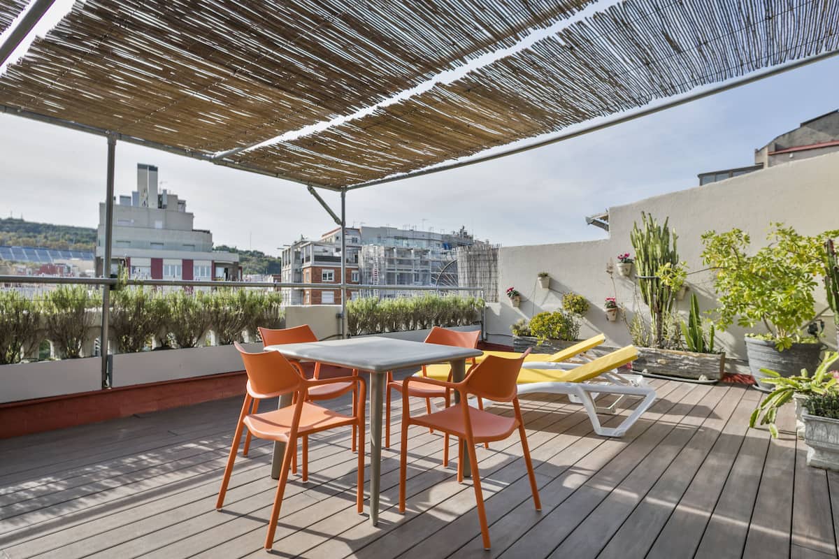Penthouse - 1 sovrum - terrass - utsikt mot staden | Terrass/Patio