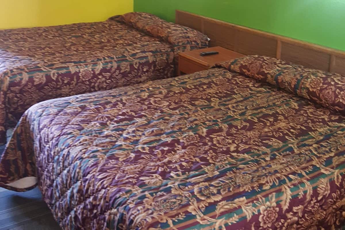 Standard Room, 2 Double Beds, Pool Access, Pool View | Desk, iron/ironing board, rollaway beds, free WiFi