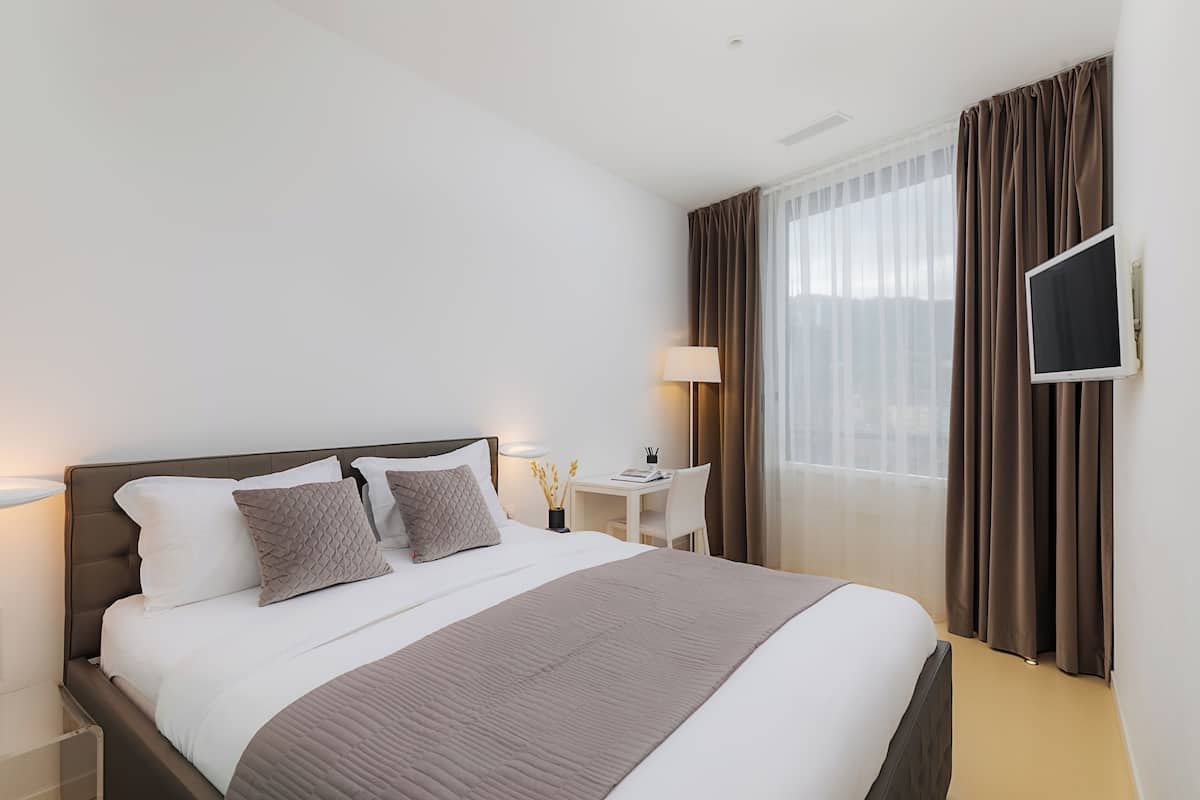2 Schlafzimmer-Apartment Junior | 1 Schlafzimmer, Bügeleisen/Bügelbrett, kostenloses WLAN, Bettwäsche