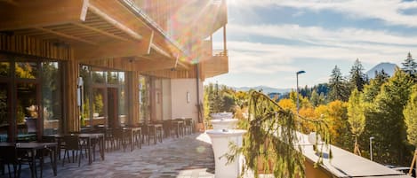 Vue depuis lâhĂ©bergement