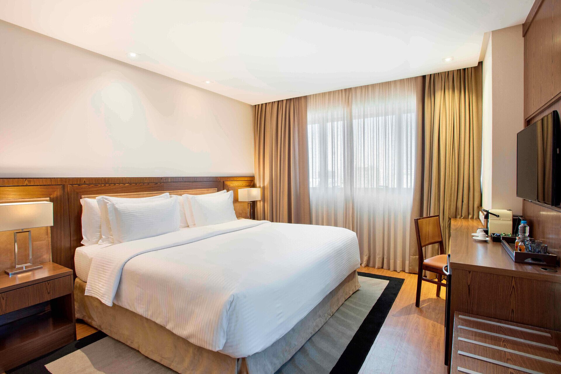 Minibar, in-room safe, desk, laptop workspace