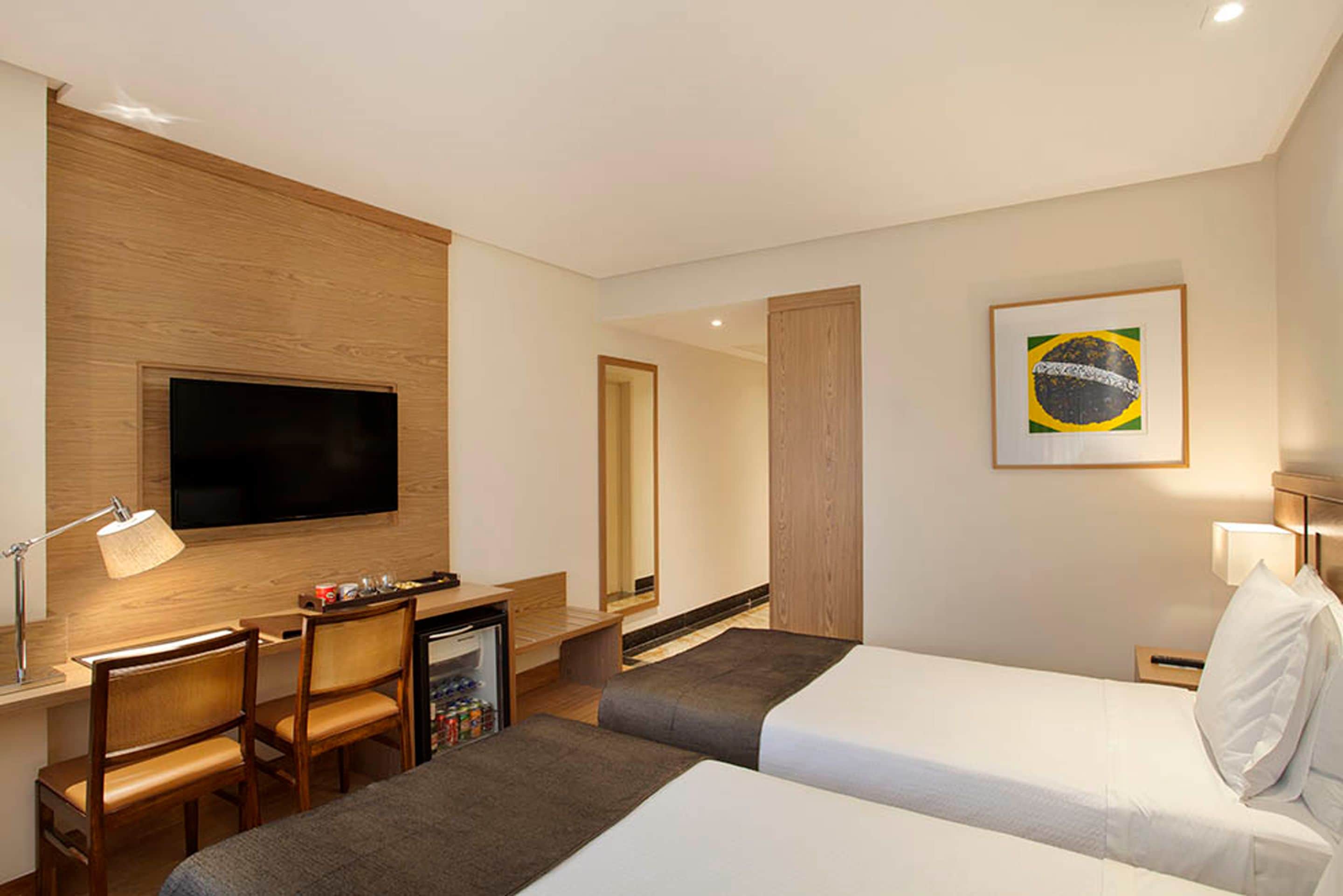standard twin room | living room | lcd tv