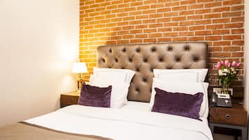 Sábanas de algodón egipcio, ropa de cama de alta calidad y minibar