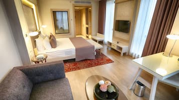 华丽双人房 | 1 多间卧室、高档床上用品、迷你吧、客房内保险箱