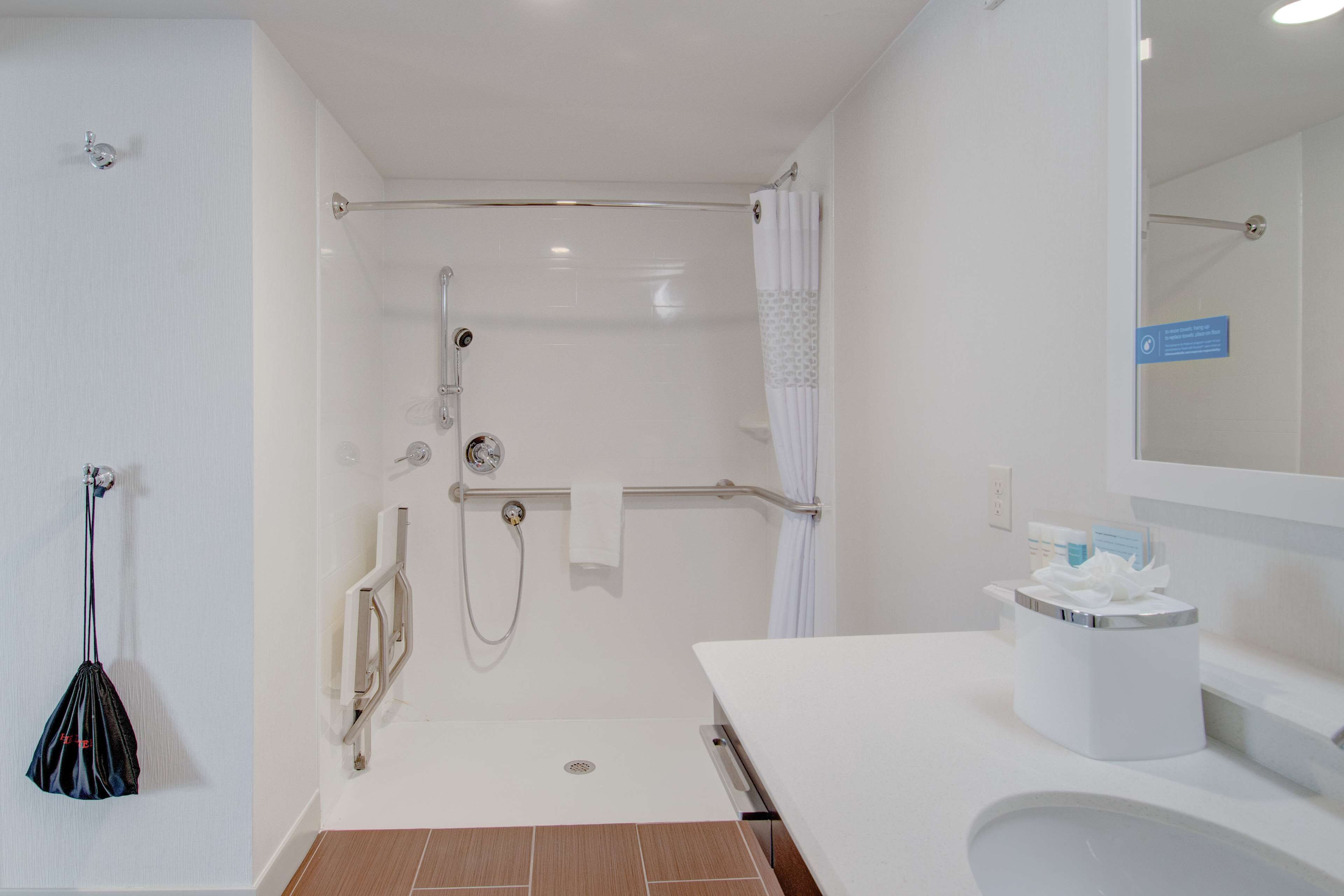 free toiletries, hair dryer, towels, soap