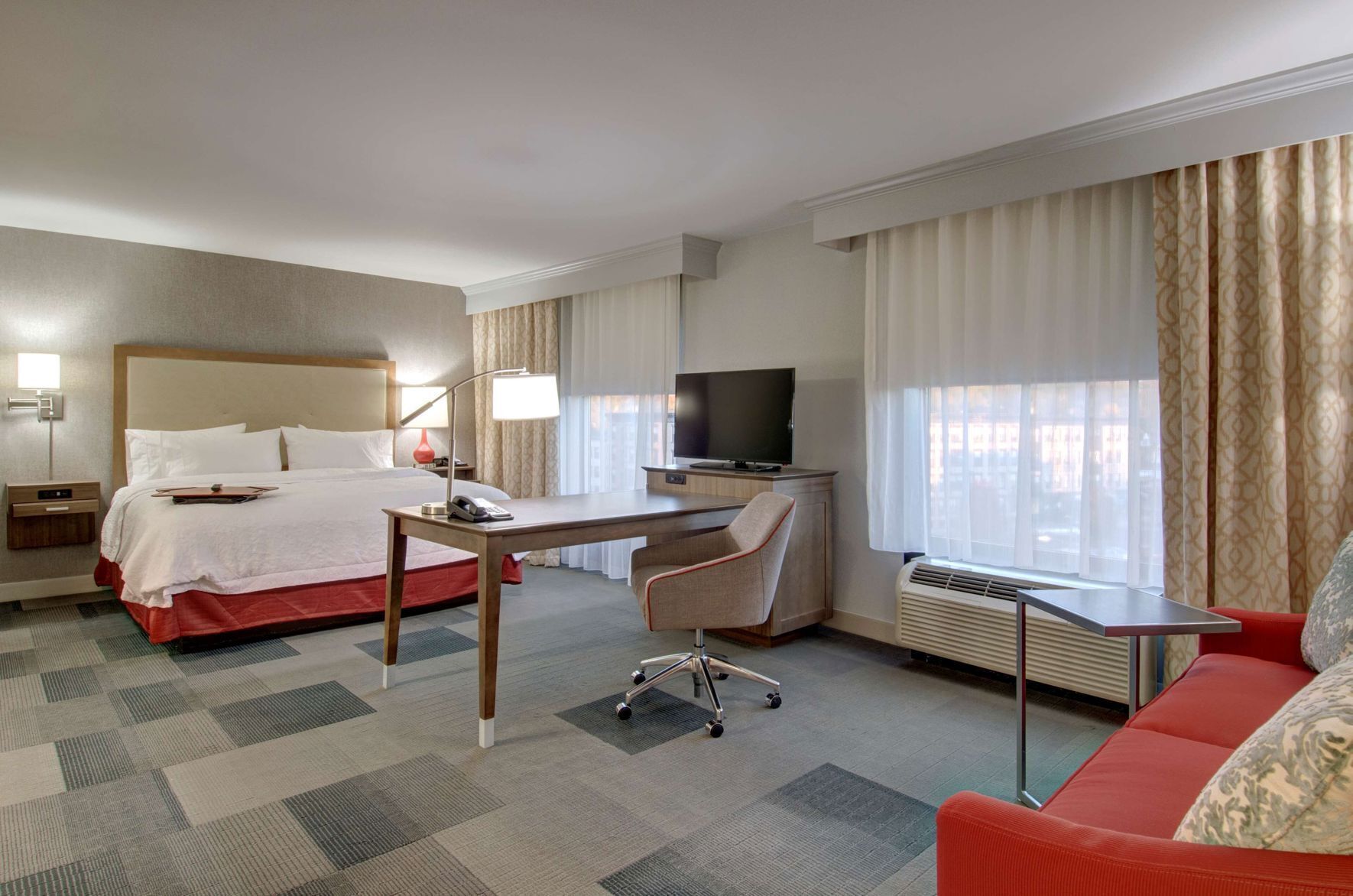 In-room safe, desk, blackout curtains, iron/ironing board