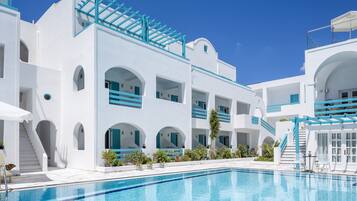 Relax by the pool surrounded by a spacious deck and take in the views from the multiple levels of balconies.