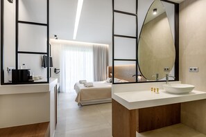 Superior Double Room, Partial Sea View | Soundproofing, rollaway beds, free WiFi, bed sheets - Marinos Beach Hotel (Rethymno)