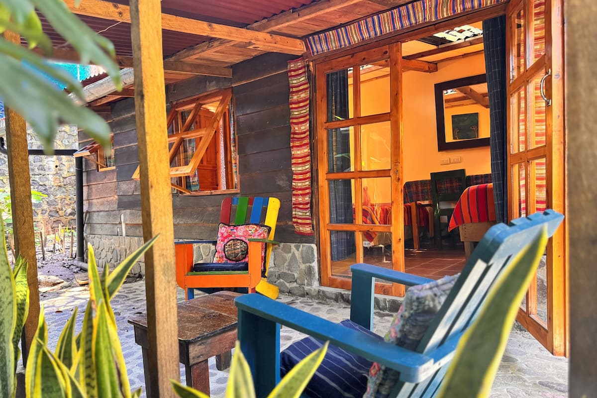 Basic Cabin, Multiple Beds, Patio | Living area