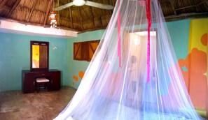 Cabin, Private Bathroom (Palapa One bed with AC) - Maya Cha'an Guesthouse (Cancun)