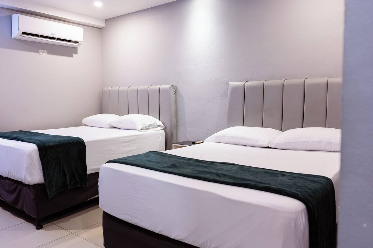 Business Room, 2 Queen Beds | Premium bedding, down comforters, desk, blackout drapes