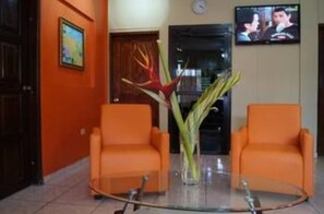 Sitteområde i lobbyen