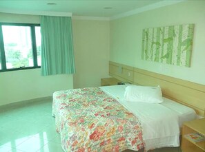 Standard Double Room | Minibar, in-room safe, desk, blackout curtains