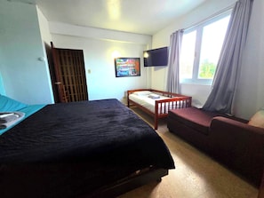 VA 103 Studio Villa / Kitchen / King Size Bed, Ocean Front Property | 1 多间卧室、遮光窗帘、免费 WiFi、床单