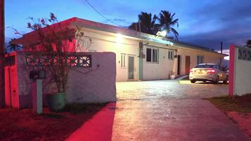 Front of property - evening/night