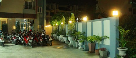 Front of property – evening/night