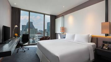 Literie de qualité supérieure, coffres-forts dans les chambres, bureau