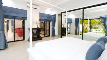 4-bedroom villa with private pool | In-room safe, individually decorated, individually furnished, desk